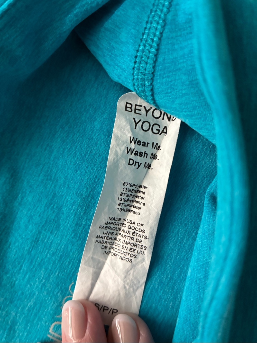Beyond Yoga Teal High-Rise Leggings - Picture 6 of 6